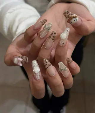 ネイル YumiNail 長さだし&ハンドケアのネイルデザイン