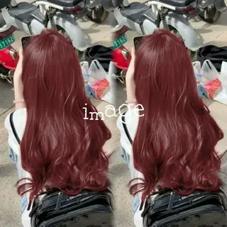ロング 🎀暖色カラー🎀 韓国ヘア まなかのヘアスタイル