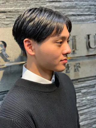 ミディアム メンズ 石川 裕大のヘアスタイル