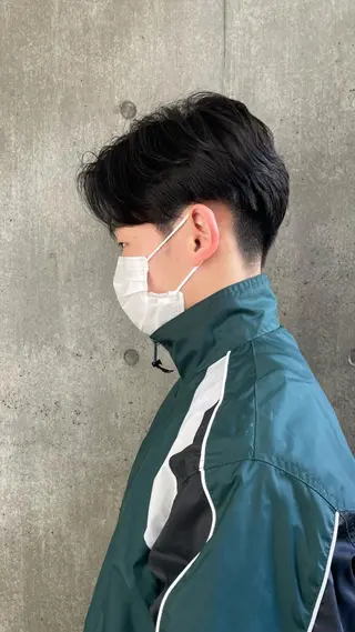 パーマ メンズ もりたみかこ 美容師お休み中のヘアスタイル