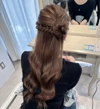 ロング ヘアアレンジ CreBiA ayanoのヘアスタイル