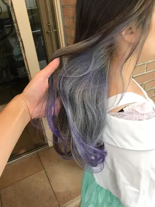 セミロング カラー パーマ ヘアアレンジ メンズ キッズ ネイル マツエク・マツパ サロンドミルク 渋谷高比良のヘアスタイル
