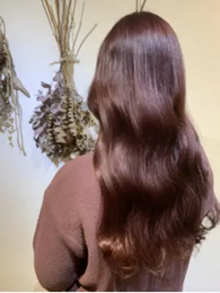 ロング ヘアアレンジ パーマ カラー ヘアケア特化型サロン newi 梅田のヘアスタイル