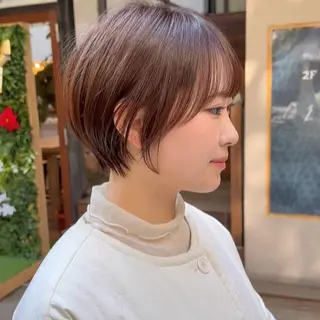 ショート 似合わせカット 小顔/大阪谷町のヘアスタイル