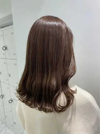 ロング カラー ヘアアレンジ 縮毛矯正/髪質改善/ ブリーチ毛/木元渓太のヘアスタイル