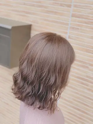 ミディアム メンズスタイル バレイヤージュ　齋藤のヘアスタイル