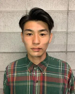 メンズ スパイキーパーマ 柏NO1 藤本葉のヘアスタイル