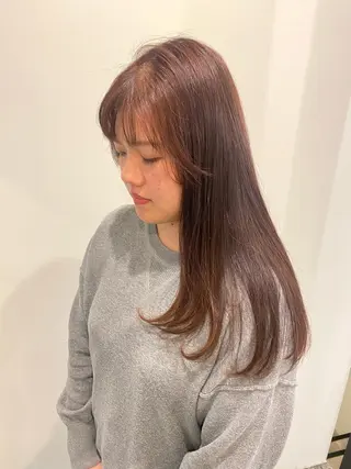 セミロング カラー 🍑 モモカ🍑のヘアスタイル