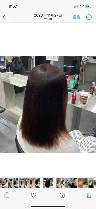 ロング カラー ヘアアレンジ fifth 石川 凪のヘアスタイル