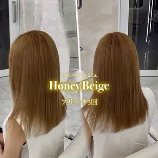 セミロング カラー 透明感カラー 💋🩷りなのヘアスタイル