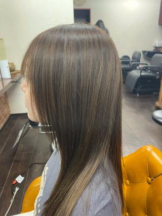 ロング パーマ 桧山 真のヘアスタイル