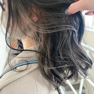 ミディアム カラー 透け感カラー/ momo🦕のヘアスタイル
