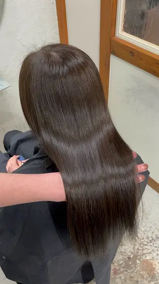 ミディアム カラー ヘアアレンジ 菅宮 皐のヘアスタイル