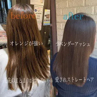 ミディアム カラー 髪質改善/縮毛矯正 心斎橋/池本有宏のヘアスタイル