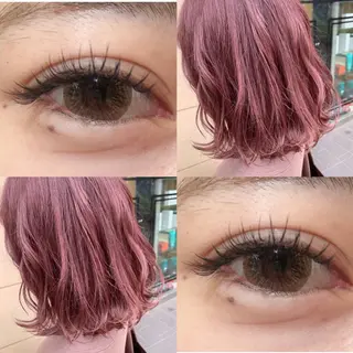 ミディアム カラー ヘアアレンジ TSUNA 🌙 Lim 五反田のマツエク・マツパデザイン