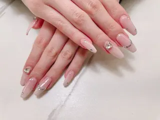 ネイル saki 堺筋本町¦ 透明感 ¦ちゅるんのネイルデザイン