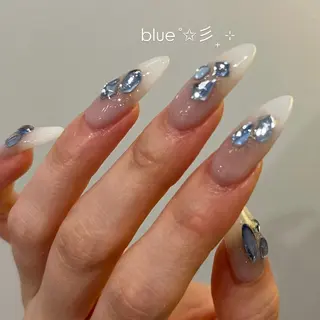 ネイル ワンホン/キラキラ ネイル💎yukaのネイルデザイン