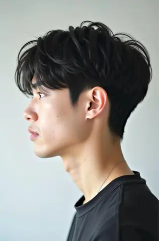ショート 札幌栄町メンズパーマ 近藤かなたのヘアスタイル