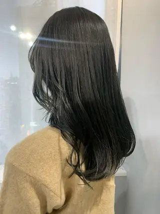 ロング カラー ボブパーマコテ巻き風 パーマNo1深江秀平のヘアスタイル