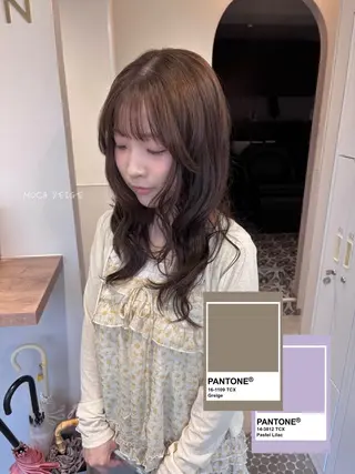 ロング カラー なぎ🌿.∘[ボブ, ニュアンスカラー]のヘアスタイル