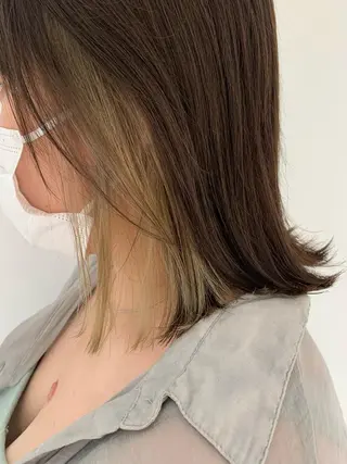 ミディアム カラー Takahashi Yuriのヘアスタイル
