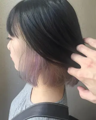 ミディアム カラー パーマ ヘアアレンジ メンズ キッズ ネイル マツエク・マツパ 新宿/髪質改善/ 美髪矯正✨浅江通友のヘアスタイル