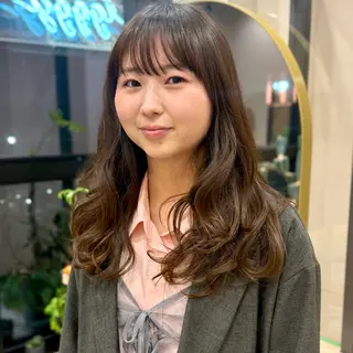 ロング カラー 艶ブリーチカラー✨ ボブレイヤーSakiのヘアスタイル