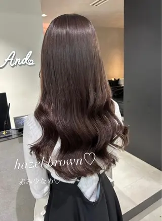 ロング カラー 🇰🇷韓国風ハイ トーンKANA🖤のヘアスタイル
