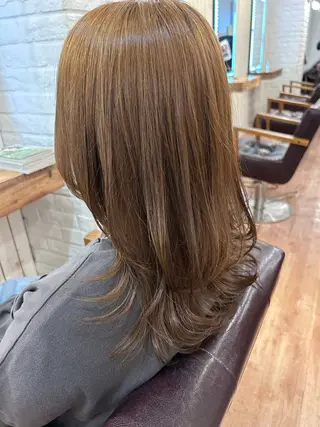 ミディアム little福岡 mei.𓍯のヘアスタイル