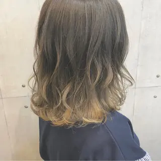 ミディアム 山野 稚奈のヘアスタイル
