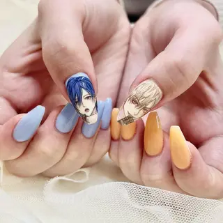 ロング 池袋痛ネイル Nok. 渡辺のネイルデザイン