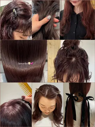 ミディアム 盛れる透明感カラー momokaのヘアスタイル