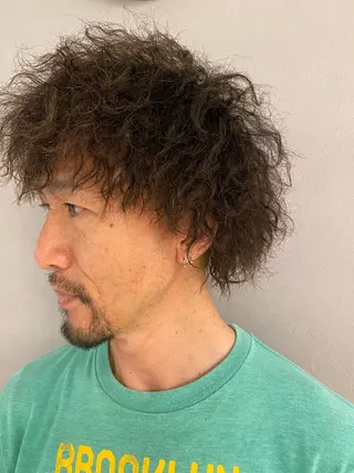 メンズ unopulir 景山 凌のヘアスタイル