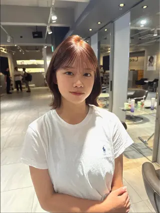 カラー Lee天王寺 Rinのヘアスタイル
