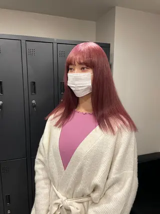 ロング カラー ボブ/レイヤーカット 縮毛矯正/コウキ新宿のヘアスタイル