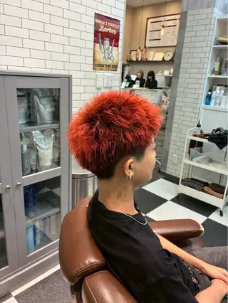 ショート カラー パーマ lua店 Yugo(河野有吾)のヘアスタイル