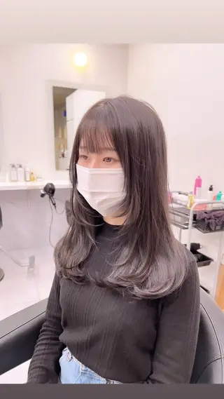 ロング カラー パーマ ヘアアレンジ メンズ 上品＆韓国風 🥀海心🥀のヘアスタイル