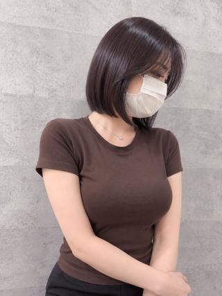 ミディアム カラー Grow by NYNY 打越裕樹のヘアスタイル