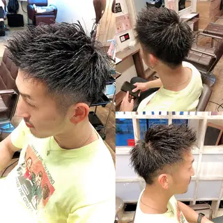 ショート カラー パーマ メンズ ヘアアレンジ 💜髪の救世主💜 MASAのヘアスタイル