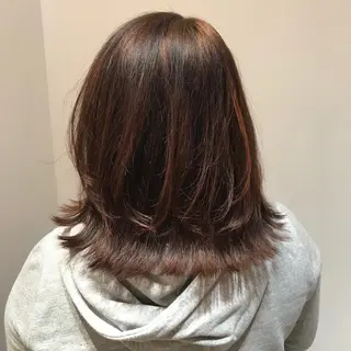 ミディアム カラー 韓国スタイル🇰🇷 annaのヘアスタイル