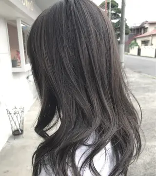 セミロング カラー レイヤーカット匠 イソザキノリユキのヘアスタイル