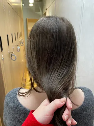 ロング カラー パーマ 髪質改善/縮毛矯正/ 透明感🩵NANAのヘアスタイル