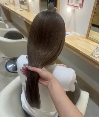 ロング カラー 淡い暖色カラー🩰 girly ♡ ノアのヘアスタイル