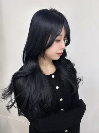 ロング カラー 透明感カラー |ベー ジュ|齊藤ひなののヘアスタイル