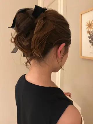 ロング ヘアアレンジ yuuna/ レイヤーカット🎀のヘアスタイル
