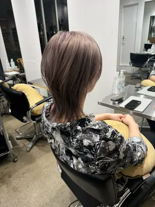 ミディアム カラー メンズ 新宿 似合わせカラー HINAのヘアスタイル