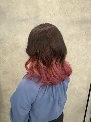 ミディアム カラー 樋口 江理香のヘアスタイル