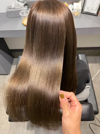 ロング カラー パーマ 堀越 エリのヘアスタイル