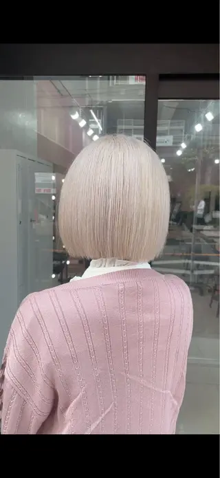 ショート カラー 🧸淡め透明感🧸 ミルクティー/yuのヘアスタイル
