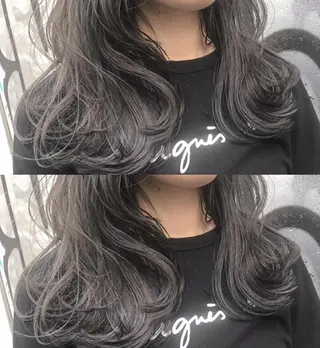 ロング カラー チビ編み込みエクステ シールEXどぅ〜すのヘアスタイル